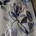 Large Framed Canvas Wall Art - Abstract Floral Wall Decor, Navy Blue Flowers Pictures, Ink Wash Botanical Painting Prints for Living Room Bedroom Office Bathroom Artwork 24" X 36" X 3 Pcs