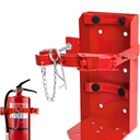 Fire Extinguisher Mount for 5 lb & 10 lb Extinguishers– Heavy-Duty ST12 Steel Wall Bracket, Rust-Resistant Powder-Coated Finish, Adjustable Straps, Replaces Amerex 809, Ideal for Home, School, Garage