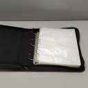 Trading Card Binder, 9 Pocket Fit 1404 Cards - Metal D-Ring Card Holder with 78 Double-Sided Clear Pages, Top-Loading Collectors Album -Red