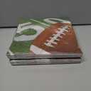 Creative Converting Football Field Disposable Party Paper Napkins, 16 Count, Brown. Pack of 2