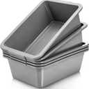 Dicunoy 5 Pack Plastic Bus Tubs, 8L Meat Lugs Tote for Restaurant, Small Food Service Tub Wash Dish Basin Pans, Meat Processing Tubs Commercial Tote Box for Home Camping RV Kitchen Storage