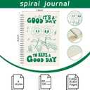 Teling 4 Pack Cute Retro Aesthetic Spiral Notebooks Spiral Journal with Lined Paper 8.3 x 5.8 Inspirational Notebook with College Ruled Pages for Christmas Women Gifts Supplies 120 Page