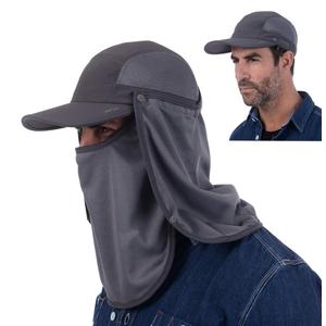 USHAKE Sun Cap Fishing Hat Baseball Cap with Face Neck Cover Flap