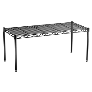 1-Tier Wire Shelf Rack,30" Wx14 Dx17 H,Single Metal Shelves Rack