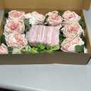 Lookein Set of 8 Pew Flowers for Wedding Ceremony Chair Decorations Bench Decoration Wedding Aisle Chair Decoration, Dusty Rose