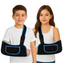 mosago kids arm sling, Lightweight & Breathable Medical Sling with Adjustable Shoulder Strap, Shoulder Mesh Immobilizer Slings for Elbow Injury/Torn Rotator Cuff/Wrist Injury/Surgery, Right or Left