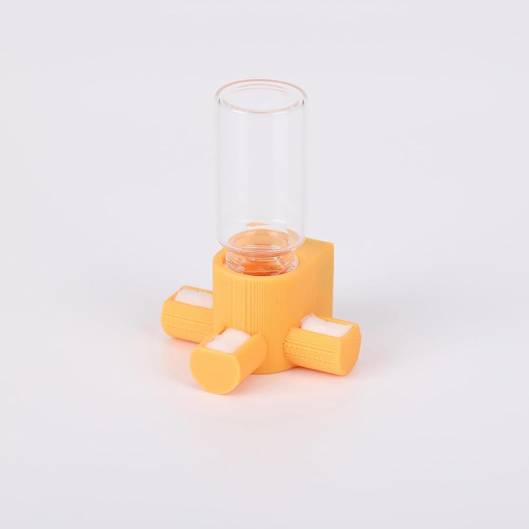 Jumping Spider Water Dispenser, Magnetic Hanging Feeder,Suitable for Jumping Spiders,Tarantulas, Praying Mantises,Arboreal Animals, and Other Small Animal Enclosure Accessories,5ML (Orange)