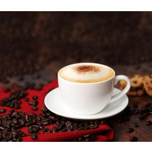  Degree Firing Process 5OZ White Coffee Cups With Saucers For Specialty Coffee Drinks Cappuccino and Tea 4 PCS/Set White