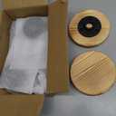 Cowboy Hat Rack -2 Pack Metal Pipe & Brown Wood Wall-Mounted Hat & Wig Holder, Helmet Holder,for Coats, Hats, Caps (2 Black)