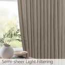 Taupe Curtains 84 Inch Length for Living Room 2 Panels Back Tab Pinch Pleat Burlap Drapes Flax Linen Cotton Textured Semi Sheer Dark Brown Pleated Curtain for Bedroom Earth Primitive Farmhouse 84 Long, 40"W x 84"L