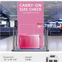 LARVENDER Carry on Luggage Sets 3 Piece, 20 Inch Suitcases, Berry Sparkling