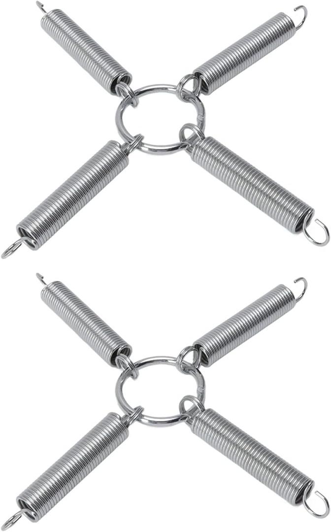 CHICIRIS Tire Chain Bungee, 1 Pair Tire Chain Tighteners, Stainless Steel Tire Chain Tensioner, Snow Chain Tensioner, Tire Chains For Snowblower, Tractor (4 Link)