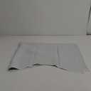 Bathroom Valances for Small Windows, Rod Pocket Elegant 50 inches by 20 inches Scalloped Valance Curtain Panel for Living Room/Kitchen (Greyish White, 1 Piece) Nicetown Bathroom Valances White