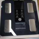 GE Smart Scale for Body Weight: 8-Electrode Digital Bathroom Scale for Weight Fat BMI Muscle Mass Full Body Composition Analyzer 50 Measurements Bluetooth Highly Accurate Weighing Machine 400lb Black