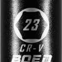 BOEN 3/8" Drive Deep Impact Sockets, Premium Impact Socket, 23mm Socket, Metric, 6 Point,Cr-V Steel with Laser Marking - Strong and Durable