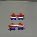 2 Pcs Rimless Star Sunglasses Transparent Candy Color Sunglasses Christmas Party Favor Star Glasses
