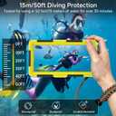 Underwater Phone Case for Snorkeling, [50ft/15M] Professional Deep Diving Waterproof Phone Case for iPhone 17-7 Pro/Pro Max/Plus/Mini, 16/17E, SE 2/3, Galaxy S10-S25 Plus/Ultra, A21-A56 [Blue]
