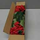 Artificial Geranium Flowers for Outdoors: 6 PCS Realistic UV Resistant Faux Red Geranium Silk Flowers for Outdoor Planters Fade Proof Garden Fake Flowers Decor for Outside Porch - Red