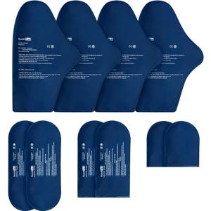 SuzziPad Replacement Ice Gel Packs(10-Piece Set), S/M
