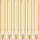 E12 Long Led Bulbs 4W Dimmable E12 Candelabra Bulb Warm White 2500K Amber Tubular Light Bulb 40 Watt T6 Edison Bulb 400lm 7.3Inch Vintage LED Filament, 6Pack