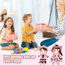 2 x Soft Baby Doll, Plush Rag Doll Toys for 1+ Year Old Girls & Boys, Huggable Toddler Doll Snuggle Buddy, Ideal First Birthday Gift, Snuggle Buddy for Infants, 17.7 Inch 2 Pack (Pink)