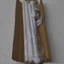 Curtain Rods for Windows 48 to 84-92 Inch, White, Stainless Steel Rods for Bedroom, Living Room, Kitchen, Farmhouse, Outdoor