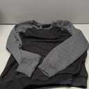 Dokotoo Men Men's Fall Crewneck Sweatshirts Patchwork Long Sleeve Geometric Texture Casual Pullover Shirt, L