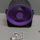 Inmorven Portable Desk Fan  7Inch Personal Fan with 5 Speeds, 360° Tilt, USB Rechargeable Battery for Home, Office, Dorm & Travel