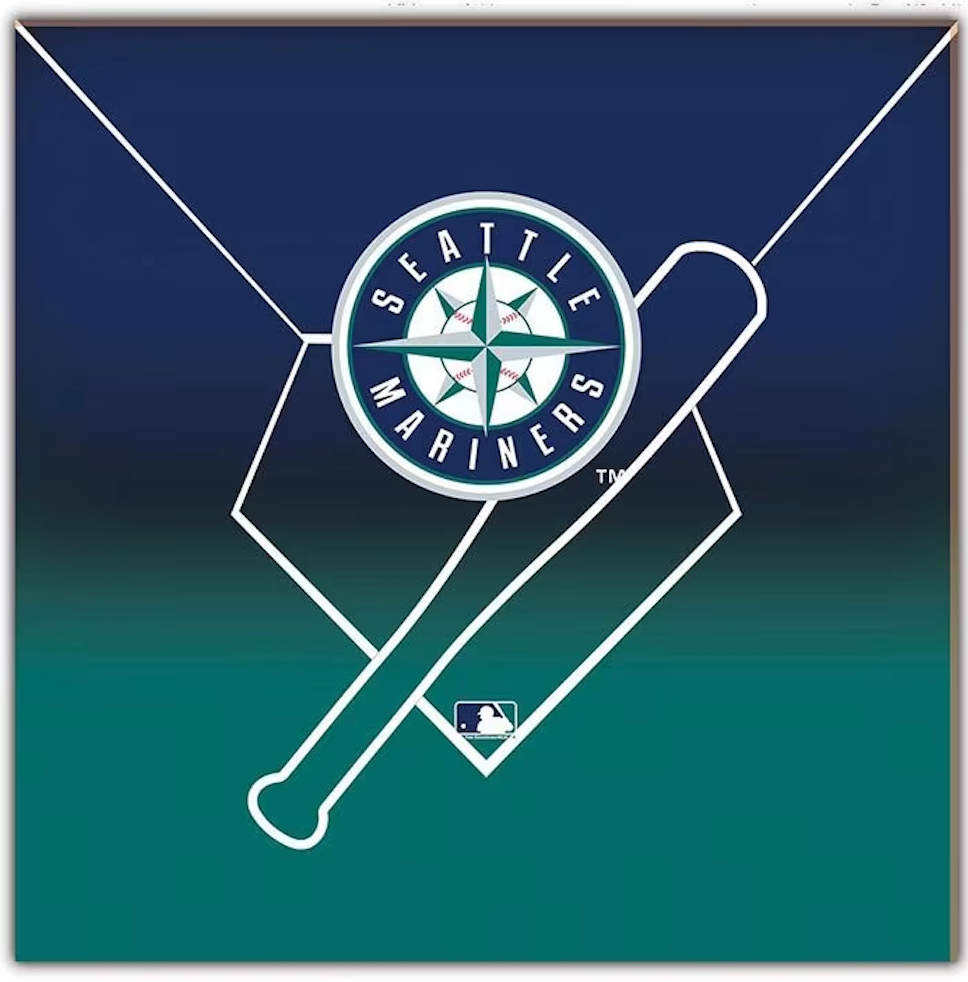 Seattle Mariners Decor Wooden Signs,Pack Of 2