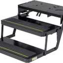 Kwikee 32 Series Electric Step Frame Assembly for RV, Travel Trailers, and Motorhomes, Hidden Light, 8.5" Step Rise, Anti-Slip Surface, Heavy-Gauge Steel Construction - 3722618