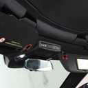 Car Makeup Vanity Mirror Visor Decorative Cover Trim for Chevrolet Corvette C8 Z06 2020-2025 Soft Carbon Fiber (Red Carbon Fiber)