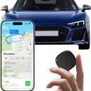 GPS Tracker for Vehicles.Mini Hidden Magnetic GPS Tracker for Vehicles - Full Global Coverage, No Subscription or SIM Card Required - Perfect for Cars, Assets, Pets, Kids, and Seniors!(Black Square)