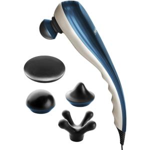 Wahl Deep Tissue Corded Long Handle Percussion Massager, Handheld Therapy with Variable Intensity to Relieve Pain in the Back, Neck, Shoulders, Muscles, & Legs, FSA Eligible, Model 4290-300 (1 Count (Pack of 1))