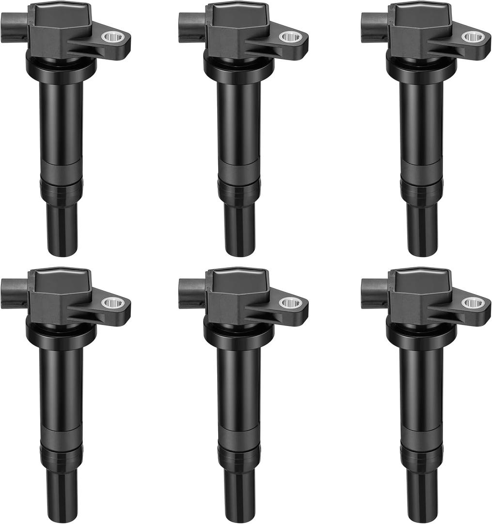 BDFHYK Ignition Coils Pack Compatible with Hyundai Kia 2007 2008 2009 2010 Santa Fe Rondo Magentis Optima l4 V6 2.4L 2.7L Coil for UF558 C1567 SKIC168 C782 5C1624 GN10441 21A0103 GN10569 Set of 6