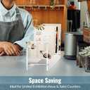 3 x NiHome 2PCS Acrylic Display Stands for Greeting Cards, DIY Crafts, Ziploc Bag Drying, Durable & Stylish Multi-Purpose Racks for Retail or Home Use, Easy to Assemble & Space-Saving Design (Clear)