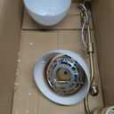 2 Light Milk Glass Bathroom Vanity Light in Brushed Gold Finish - Brushed Gold Vanity Light for bathrooms (Bulb Included)