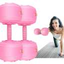 Water Filled Dumbbells Set - Water Filled Weights - Portable Travel Weights - Weights Adjustable Dumbbells - Portable Fitness Equipment - Strength Training - Fitness and Shaping (Pinkup to 20 lbs)