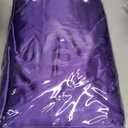 Homiest 4pcs RV Short Queen Satin Sheets Set Luxury Silky Satin Bedding Set with 10" Deep Pocket, Camper Queen Sheets, 1 Fitted Sheet + 1 Flat Sheet + 2 Pillowcases (RV Short Queen, Purple)