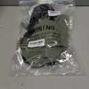 Girls Swimsuit Color Block One Piece Swimsuit 2-Tiered Ruffle Bathing Suit Adjustable Strap Girls' Swimwear 7-16Y (13-14 Years, Olive Green+ Black)