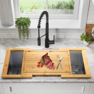 Bamboo Expandable Over The Sink Cutting Board with Juice Groove for kitchen, Wooden Kitchen Sink Cover Chooping Board for Counter Space Bamboo Expandable Over The Sink Cutting Board with Juice Groove for kitchen, Wooden Kitchen Sink Cover Chooping Board for Counter Space