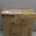 Potty Training Seat SKYROKU Potty Training Toilet with Step Stool Ladder, for Kids Boys Girls Toddlers - Comfortable Safe Potty Seat with Anti-Slip Pads Ladder 8838-Grey