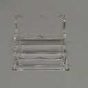 YUXUN Clear Acrylic 2-Tier Business Card Holder  2-Slot Desk Organizer for Office, Reception, Trade Shows (Ideal for Men & Women)