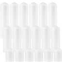 MTLEE 18 Pcs Set of 3 Pillar Candles Bulk 2 in x 3, 6, 8 Long Burning Clean Unscented Smokeless Pillar Candles for Wedding Emergency Lanterns Ceremony Party(Plain White)
