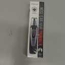 Ear and Nose Hair Trimmer Clipper - 2025 Professional Painless Eyebrow & Facial Hair Trimmer for Men Women, Battery-Operated Trimmer with IPX7 Waterproof, Dual Edge Blades for Easy Cleansing Black