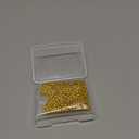 PH PandaHall 3mm 14K Gold Plated Spacer Beads, 300pcs Mini Smooth Round Beads Seamless Ball Bead Small Metal Brass Loose Bead for Summer Hawaii Layered Necklace Bracelet Jewelry Making