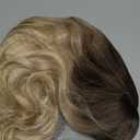 Long Blonde Wig with Bangs Long Curly Wavy Blonde Wigs for Women Mixed Blonde Synthetic Wig (Mixed Blonde)