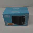 Toaster 2 Slice - Black Toaster Best Rated Prime Wide Slot 2 slice Toaster, 7 Bread Shade Settings, Removable Crumb Tray Compact Toaster Toasters the Best 2 Slice for Bagel Bread Waffle