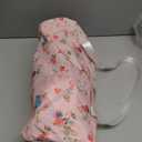 Booster Seat for Kitchen Chair with Removable Tray, Portable Foldable Baby Chair for Babies 6-36 Months, Indoor Outdoor Toddler Camping Chair (Pink Floral Design)