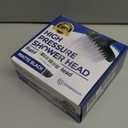 High Pressure Shower Head - Anti-Clogging Silicone Nozzles - 2.5 GPM Removable Restrictor - Easy to Clean Adjustable Replacement - easy to install with Plumbers Tape - 6 inch - Matte Black Finish