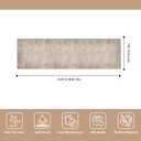 3x10 ft Hallway Runner Rug – Non-Slip Washable Long Carpet Runner for Kitchen, Indoor Entryway & Bathroom, Modern Neutral Solid Low Pile Wide Floor Mat (Taupe Beige,3x10)